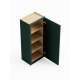 SMW0942R-ASM-FR02-GR Framington 9-in x 12-in x 42-in Assembled Latitude Single Door Wall Cabinet With Right-Hand Opening Door, Green