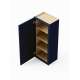 SMW2142-RTA-FR02-NB Framington 21-in x 12-in x 42-in Ready To Assemble Latitude Single Door Wall Cabinet, Navy Blue