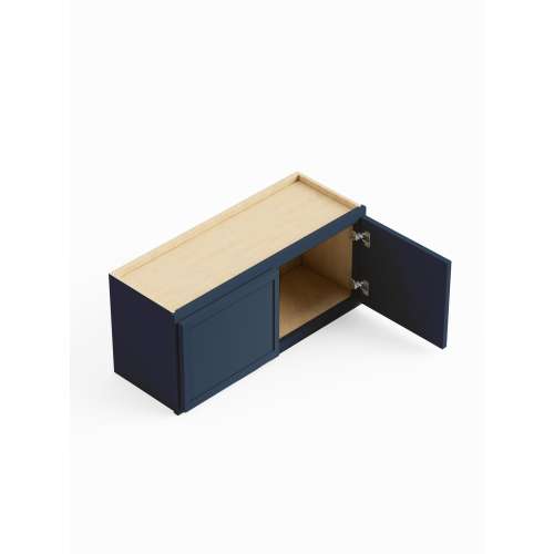 SMW3315-RTA-FR02-NB Framington 33-in x 12-in x 15-in Ready To Assemble Latitude Wall Cabinet, Navy Blue