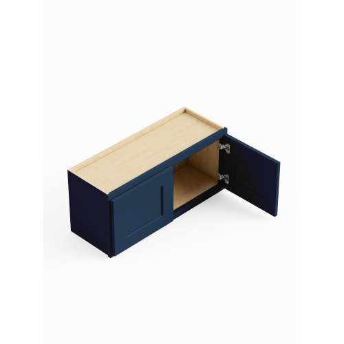 SMW3318-RTA-FR01-NB Framington 33-in x 12-in x 18-in Ready To Assemble Remington Wall Cabinet, Navy Blue