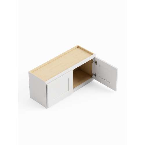 SMW3618-ASM-FR01-WH Framington 36-in x 12-in x 18-in Assembled Remington Wall Cabinet, White