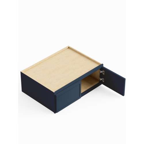 SMW331824-ASM-FR02-NB Framington 33-in x 24-in x 18-in Assembled Latitude Refrigerator Wall Cabinet, Navy Blue