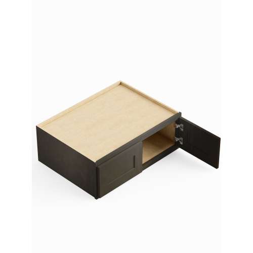 SMW361224-RTA-FR01-SG Framington 36-in x 24-in x 12-in Ready To Assemble Remington Refrigerator Wall Cabinet, Smokey Grey