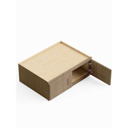 SMW331224-RTA-FR01-TW Framington 33-in x 24-in x 12-in Ready To Assemble Remington Refrigerator Wall Cabinet, Tan Wood