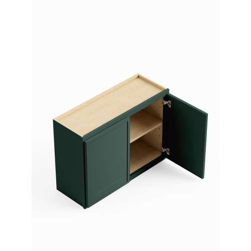 SMW3024-ASM-FR02-GR Framington 30-in x 12-in x 24-in Assembled Latitude Wall Cabinet, Green