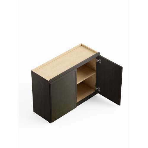 SMW3624-ASM-FR02-SG Framington 36-in x 12-in x 24-in Assembled Latitude Wall Cabinet, Smokey Grey