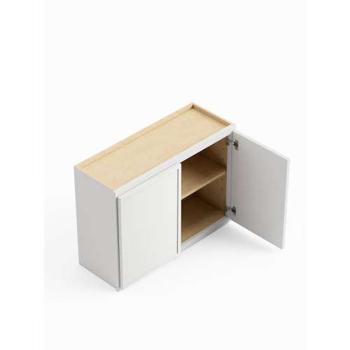 SMW3024-RTA-FR02-WH Framington 30-in x 12-in x 24-in Ready To Assemble Latitude Wall Cabinet, White