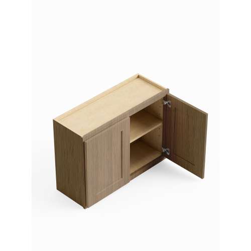 SMW3324-RTA-FR01-TW Framington 33-in x 12-in x 24-in Ready To Assemble Remington Wall Cabinet, Tan Wood