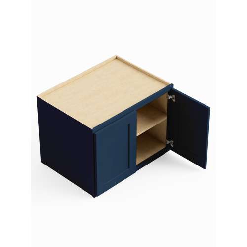 SMW332424-ASM-FR01-NB Framington 33-in x 24-in x 24-in Assembled Remington Refrigerator Wall Cabinet, Navy Blue