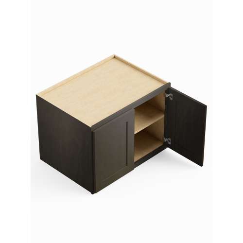 SMW332424-RTA-FR01-SG Framington 33-in x 24-in x 24-in Ready To Assemble Remington Refrigerator Wall Cabinet, Smokey Grey