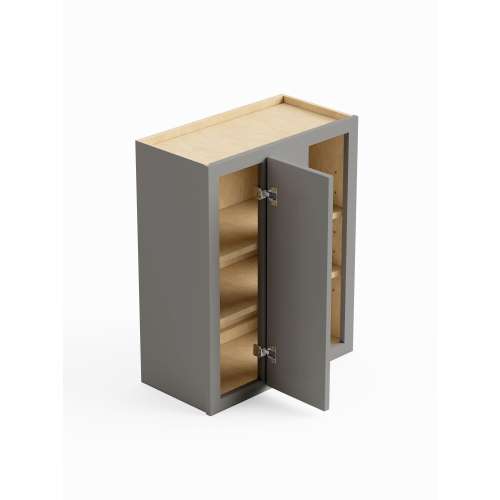 SMWBC2736-RTA-FR02-LG Framington 27-in x 12-in x 36-in Ready To Assemble Latitude Blind Wall Cabinet, Light Grey