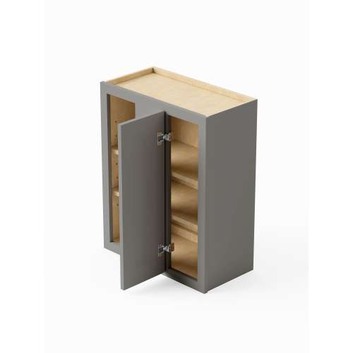 SMWBC2736R-ASM-FR02-LG Framington 27-in x 12-in x 36-in Assembled Latitude Blind Wall Cabinet With Right-Hand Door, Light Grey