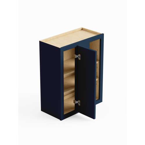 SMWBC2730-RTA-FR02-NB Framington 27-in x 12-in x 30-in Ready To Assemble Latitude Blind Wall Cabinet, Navy Blue