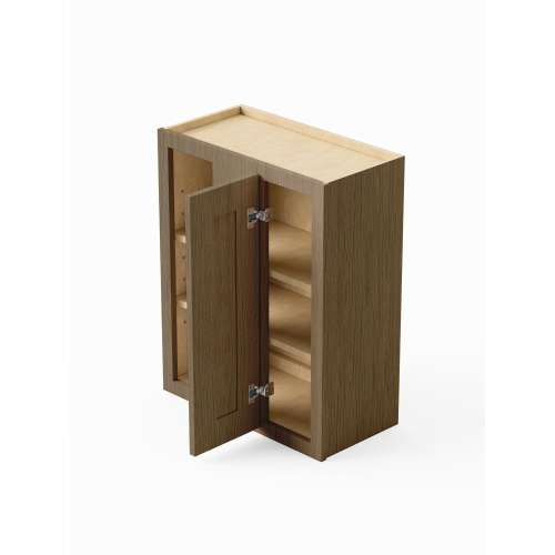 SMWBC2730R-ASM-FR01-TW Framington 27-in x 12-in x 30-in Assembled Remington Blind Wall Cabinet With Right-Hand Door, Tan Wood