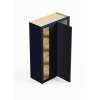 SMWBC2742R-ASM-FR02-NB Framington 27-in x 12-in x 42-in Assembled Latitude Blind Wall Cabinet With Right-Hand Door, Navy Blue