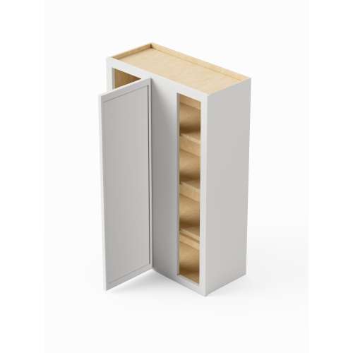 SMWBC2742L-ASM-FR02-WH Framington 27-in x 12-in x 42-in Assembled Latitude Blind Wall Cabinet With Left-Hand Door, White