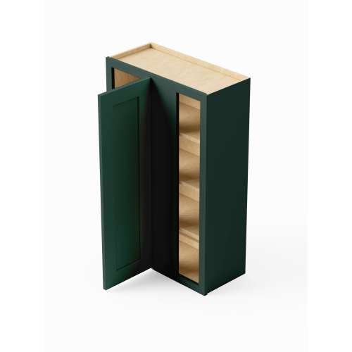 SMWBC2742L-ASM-FR01-GR Framington 27-in x 12-in x 42-in Assembled Remington Blind Wall Cabinet With Left-Hand Door, Green