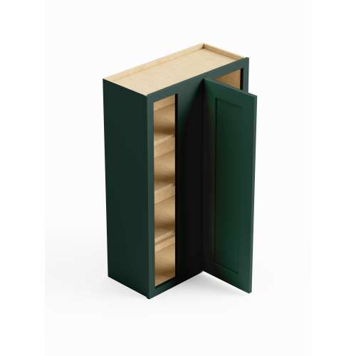 SMWBC2742R-ASM-FR01-GR Framington 27-in x 12-in x 42-in Assembled Remington Blind Wall Cabinet With Right-Hand Door, Green