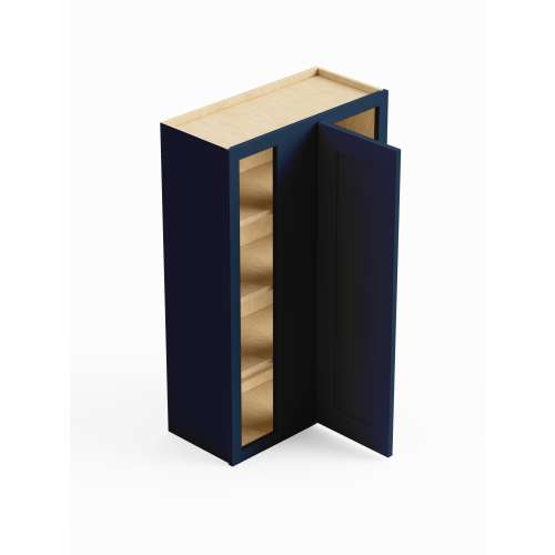 SMWBC2742R-ASM-FR01-NB Framington 27-in x 12-in x 42-in Assembled Remington Blind Wall Cabinet With Right-Hand Door, Navy Blue