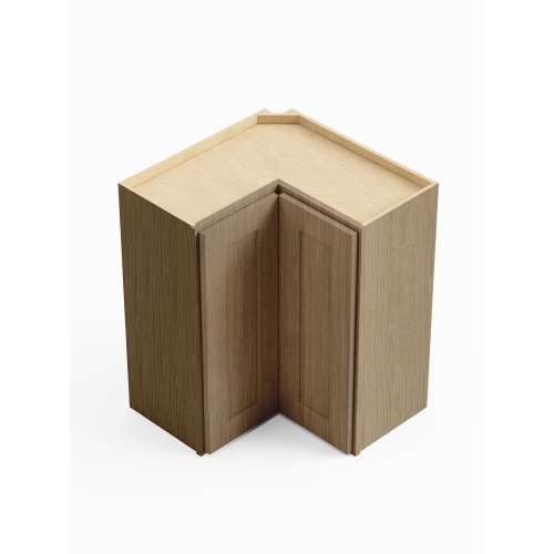 SMWER2436L-ASM-FR01-TW Framington 24-in x 12-in x 36-in Assembled Remington Easy Reach Wall Cabinet With Left-Hand Opening Door, Tan Wood