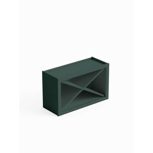 SMWXR3018-ASM-FR01-GR Framington 30-in x 12-in x 18-in Assembled Wine Storage Wall Cabinet, Green