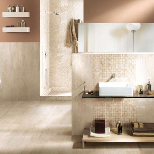 Floor and Wall Tile 16.75X16.75 Beige (Box of 7)