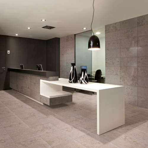 Matte Floor Tile 16.75X16.75 Grey/Blue (Box of 7)