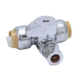 24984 TEE STOP 1/2X3/8 COMPRESSION 24984