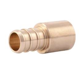 UC607LFA ADAPTER 1/2 BRASS UC607LFA PEX BARBXMSWT LEAD FREE