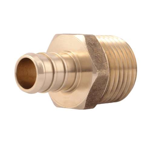UC120LFA-BX ADAPTER 1/2 BRASS THREAD UC120LFA PEX BARBXMNPT LEAD FREE