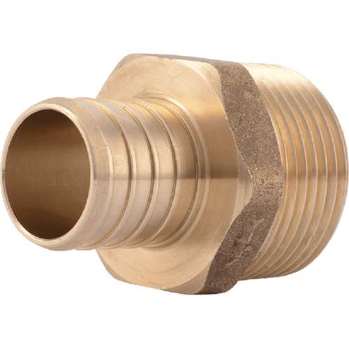 UC140LFA ADAPTER 1 BRASS THREAD UC140LFA PEX BARBXMNPT LEAD FREE