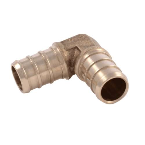 UC248LFA-EA ELBOW 1/2 BRASS UC248LFA PEX BARBXBARB LEAD FREE