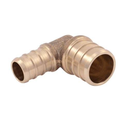 UC274LFA ELBOW 3/4X1/2 BRASS UC274LFA PEX BARBXBARB LEAD FREE