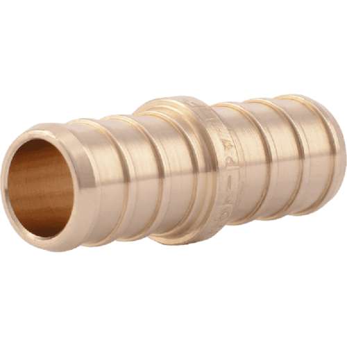 UC008LFA5 COUPLING 1/2 BRASS STRAIGHT UC008LFA5 PEX BARBXBARB LEAD FREE 5/PACK