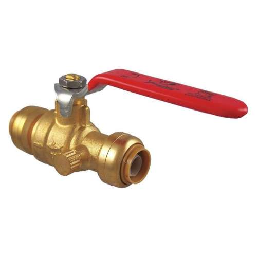 Ball Valve, Inline, Push-Fit, 1/2-in, 200 psi
