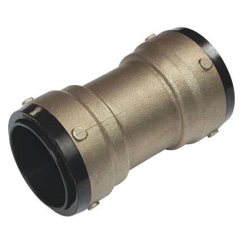 DZR Brass Coupler, DZR Brass Body Material, Push-Fit Connection Type