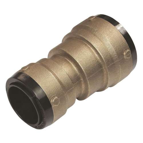 DZR Brass Reducing Coupler, DZR Brass Body Material, Push-Fit Connection Type