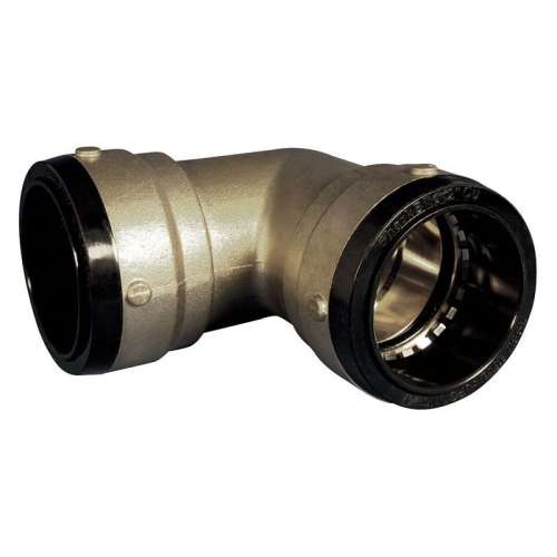 DZR Brass Elbow, 90-Degree, DZR Brass Body Material, Push-Fit Connection Type