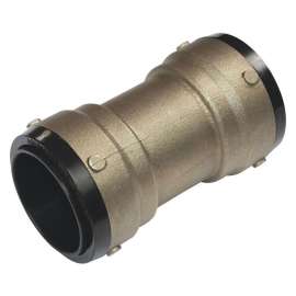 DZR Brass Coupler, DZR Brass Body Material, Push-Fit Connection Type