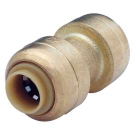DZR Brass Coupling, DZR Brass Body Material, Push-Fit Connection Type