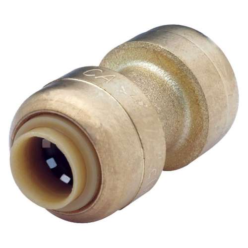 DZR Brass Coupling, DZR Brass Body Material, Push-Fit Connection Type