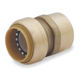 Metal Female Reducing Adapter, DZR Brass Body Material, Tube x FNPT Connection Type