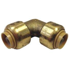 DZR Brass Elbow, DZR Brass Body Material, Push-Fit Connection Type