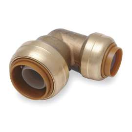 Metal Reducing Elbow, 90-Degree, DZR Brass Body Material, Tube Connection Type
