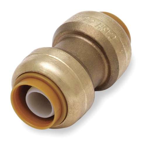 Brass Ball Valve, Push to Connect, 1/2-in