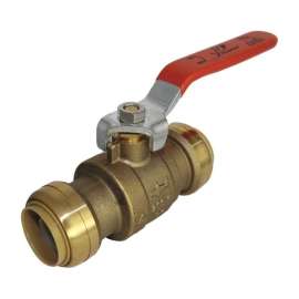 Brass Ball Valve, Push to Connect, 1-in