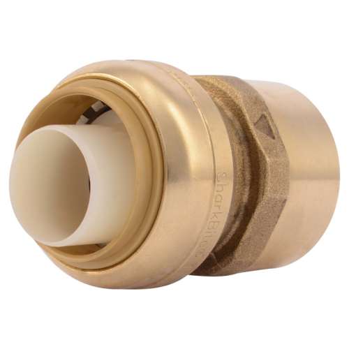 U094LF ADAPTER 1 BRASS CXF - U094LF PUSH TO CONNECT END
