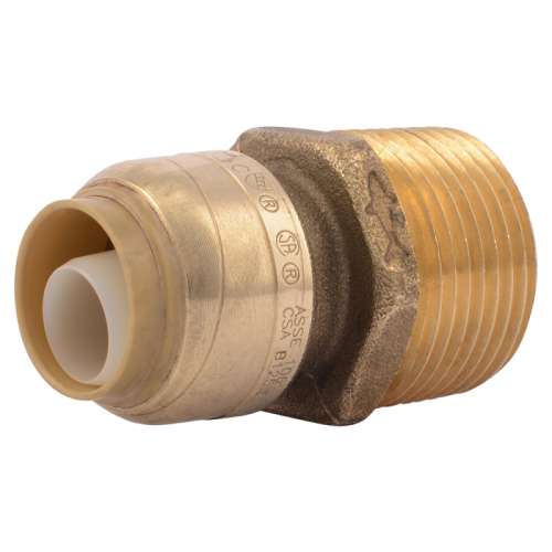 U116LF ADAPTER 1/2X3/4 BRASS CXM U116LF - PUSH CONNECTXMNPT