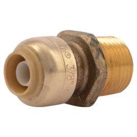 U118LF ADAPTER 3/8X1/2 BRASS CXM U118LF - PUSH CONNECTXMNPT