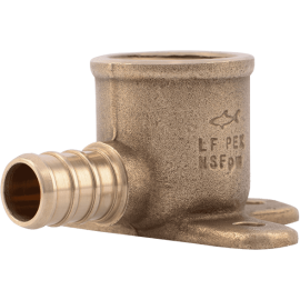 UC334LFA DROP EAR ELL 1/2 BRS UC334LFA PEX BARBXFNPT